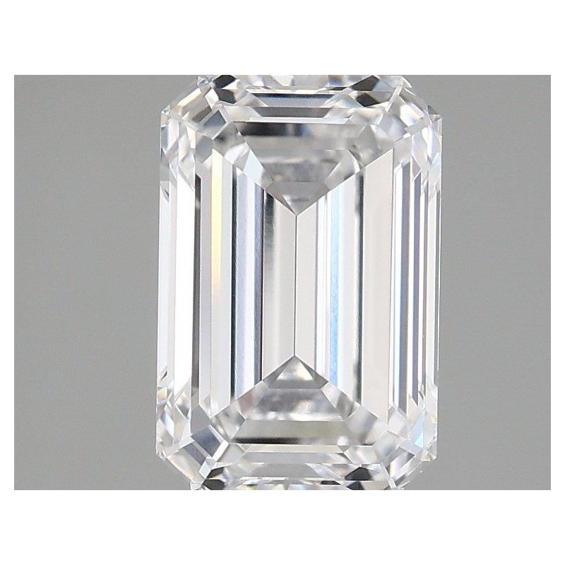 Diament laboratoryjny bezbarwny szlif szmaragdowy, 2.1ct, IF, D, IGI LG709522219