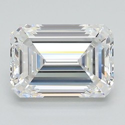 Diament laboratoryjny bezbarwny szlif szmaragdowy, 2.03ct, VVS2, D, IGI LG667439832