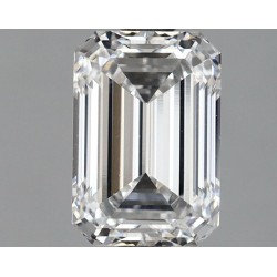 Diament laboratoryjny bezbarwny szlif szmaragdowy, 1.69ct, VVS2, D, IGI LG637459085