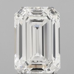 Diament laboratoryjny bezbarwny szlif szmaragdowy, 2.04ct, VVS2, D, IGI LG729532605