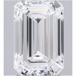 Diament laboratoryjny bezbarwny szlif szmaragdowy, 2.5ct, VVS2, D, GIA 2516980898