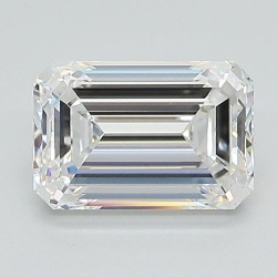 Diament laboratoryjny bezbarwny szlif szmaragdowy, 1.52ct, VVS2, D, IGI LG671479412