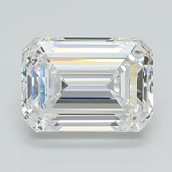 Diament laboratoryjny bezbarwny szlif szmaragdowy, 1.51ct, VVS2, D, IGI LG671479419