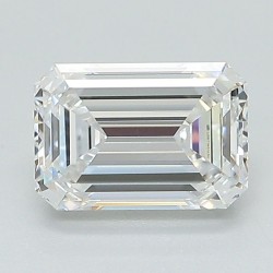 Diament laboratoryjny bezbarwny szlif szmaragdowy, 1.51ct, VVS1, D, IGI LG671451230