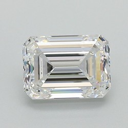 Diament laboratoryjny bezbarwny szlif szmaragdowy, 1.52ct, VVS1, D, IGI LG671451215