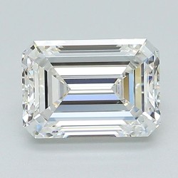 Diament laboratoryjny bezbarwny szlif szmaragdowy, 1.53ct, VVS2, E, IGI LG671479403