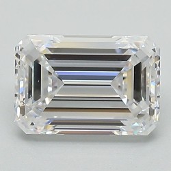 Diament laboratoryjny bezbarwny szlif szmaragdowy, 1.57ct, VVS2, D, IGI LG671479104