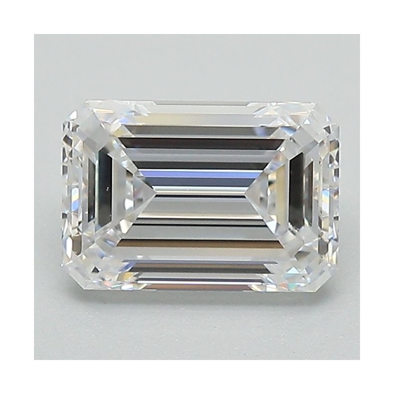 Diament laboratoryjny bezbarwny szlif szmaragdowy, 1.57ct, VVS2, D, IGI LG671479104