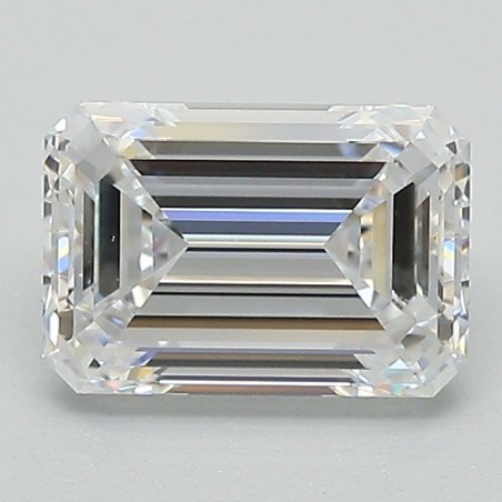 Diament laboratoryjny bezbarwny szlif szmaragdowy, 1.57ct, VVS2, D, IGI LG671479104