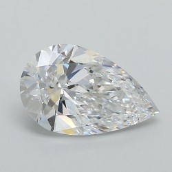 Diament laboratoryjny bezbarwny szlif gruszkowy, 1.57ct, VVS1, D, IGI LG671479066