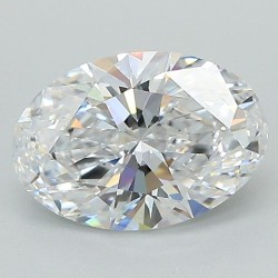 Diament laboratoryjny bezbarwny szlif owalny, 1.59ct, VVS1, D, IGI LG671479033