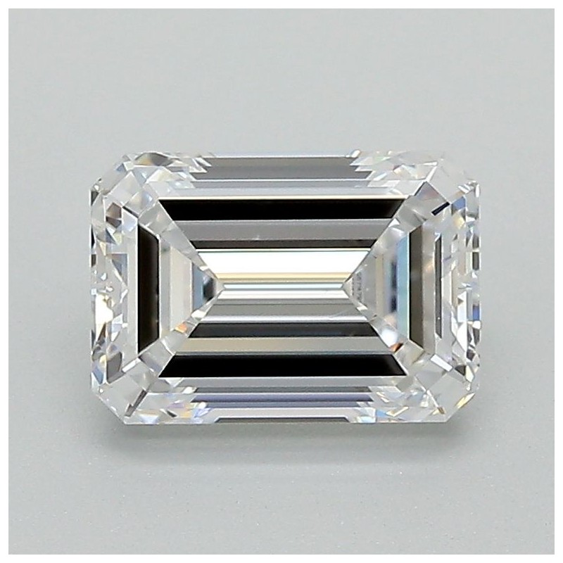 Diament laboratoryjny bezbarwny szlif szmaragdowy, 1.52ct, VVS2, D, IGI LG671479115