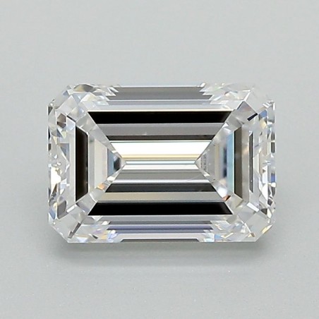 Diament laboratoryjny bezbarwny szlif szmaragdowy, 1.52ct, VVS2, D, IGI LG671479115