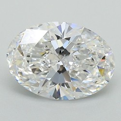 Diament laboratoryjny bezbarwny szlif owalny, 1.58ct, VVS1, D, IGI LG671479127