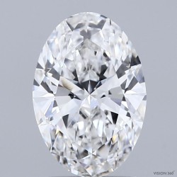 Diament laboratoryjny bezbarwny szlif owalny, 2.09ct, VVS2, E, IGI LG741536045