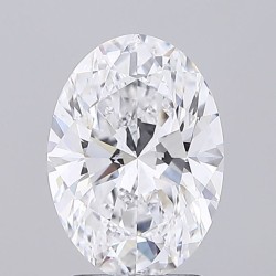 Diament laboratoryjny bezbarwny szlif owalny, 2.51ct, VVS2, D, IGI LG733568442