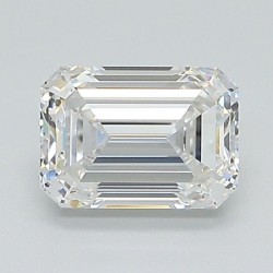 Diament laboratoryjny bezbarwny szlif szmaragdowy, 1.02ct, VVS1, D, IGI LG674502223