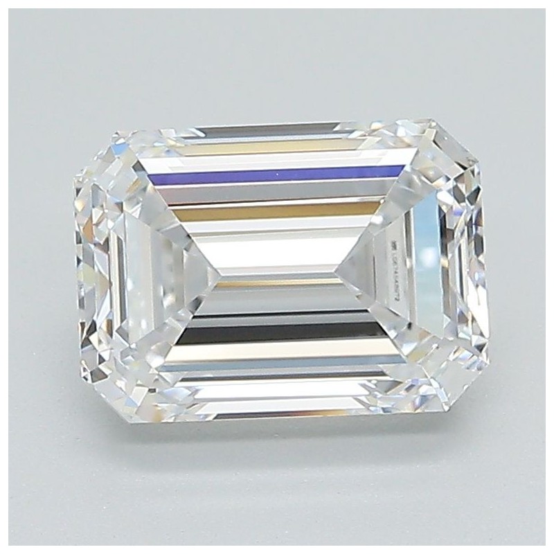 Diament laboratoryjny bezbarwny szlif szmaragdowy, 2.01ct, VVS1, D, IGI LG674548972