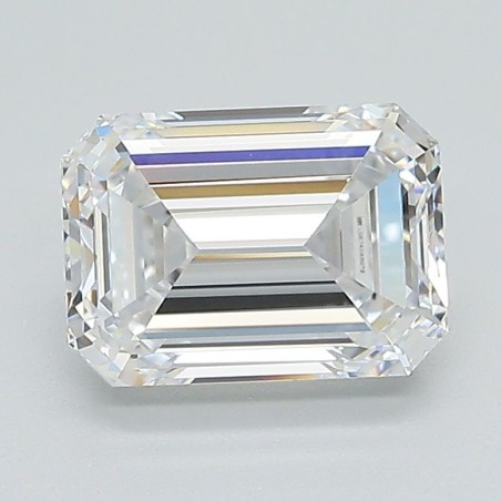 Diament laboratoryjny bezbarwny szlif szmaragdowy, 2.01ct, VVS1, D, IGI LG674548972