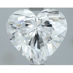Diament laboratoryjny bezbarwny serce, 2.5ct, VVS2, D, IGI LG722504268