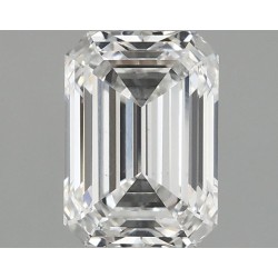 Diament laboratoryjny bezbarwny szlif szmaragdowy, 1.58ct, VVS2, D, IGI LG746520979