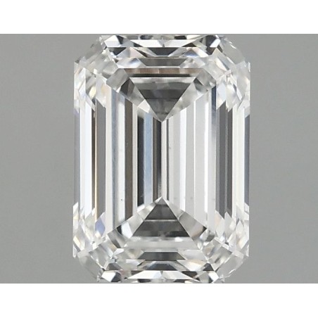 Diament laboratoryjny bezbarwny szlif szmaragdowy, 1.58ct, VVS2, D, IGI LG746520979