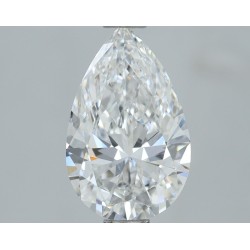 Diament laboratoryjny bezbarwny szlif gruszkowy, 1ct, VVS2, D, IGI LG639439042