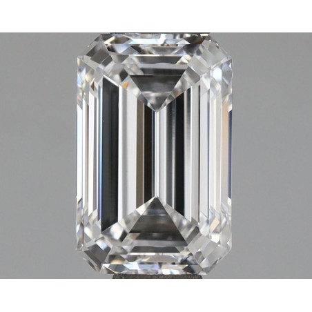 Diament laboratoryjny bezbarwny szlif szmaragdowy, 1.12ct, VVS1, D, IGI LG678526003