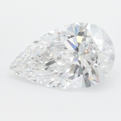 Diament laboratoryjny bezbarwny szlif gruszkowy, 1.37ct, VVS1, D, IGI LG649453754