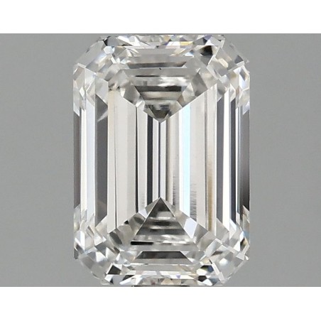 Diament laboratoryjny bezbarwny szlif szmaragdowy, 1.59ct, VVS2, F, IGI LG743566741