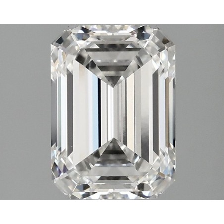 Diament laboratoryjny bezbarwny szlif szmaragdowy, 2.1ct, VVS2, F, IGI LG746528321