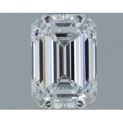 Diament laboratoryjny bezbarwny szlif szmaragdowy, 1.08ct, VVS2, D, IGI LG724585467