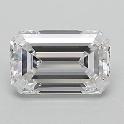 Diament laboratoryjny bezbarwny szlif szmaragdowy, 1.17ct, VVS2, D, GIA 1479691561