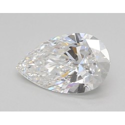 Diament laboratoryjny bezbarwny szlif gruszkowy, 1.36ct, VVS2, D, IGI LG710585662