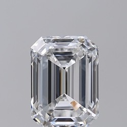 Diament laboratoryjny bezbarwny szlif szmaragdowy, 1.54ct, VVS2, D, IGI LG631430179