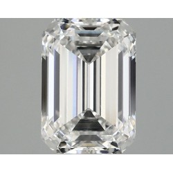 Diament laboratoryjny bezbarwny szlif szmaragdowy, 1.59ct, VVS2, E, IGI LG740502186