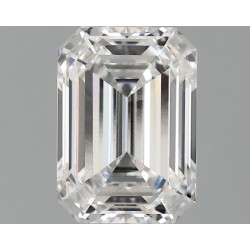 Diament laboratoryjny bezbarwny szlif szmaragdowy, 1.58ct, VVS2, E, IGI LG741517271