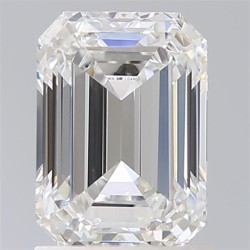 Diament laboratoryjny bezbarwny szlif szmaragdowy, 1.6ct, VVS2, E, IGI LG499124845