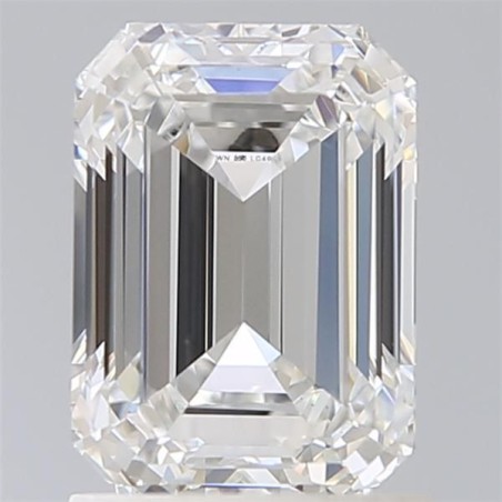 Diament laboratoryjny bezbarwny szlif szmaragdowy, 1.6ct, VVS2, E, IGI LG499124845