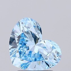 Diament laboratoryjny o barwie fantazyjnej serce, 1.69ct, VVS2, Fancy Vivid Blue, IGI LG719563295