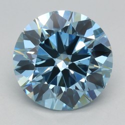 Diament laboratoryjny o barwie fantazyjnej szlif okrągły, 2.59ct, VVS2, Fancy Vivid Blue, IGI LG715571367