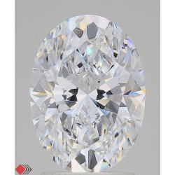 Diament laboratoryjny bezbarwny szlif owalny, 2.75ct, VVS1, D, IGI LG741554347