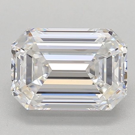 Diament laboratoryjny bezbarwny szlif szmaragdowy, 1.55ct, VVS2, D, IGI LG696533441