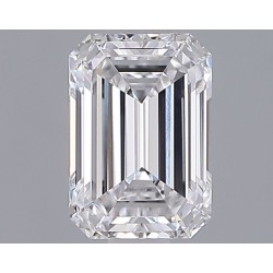 Diament laboratoryjny bezbarwny szlif szmaragdowy, 1.27ct, VVS2, D, IGI LG731567855
