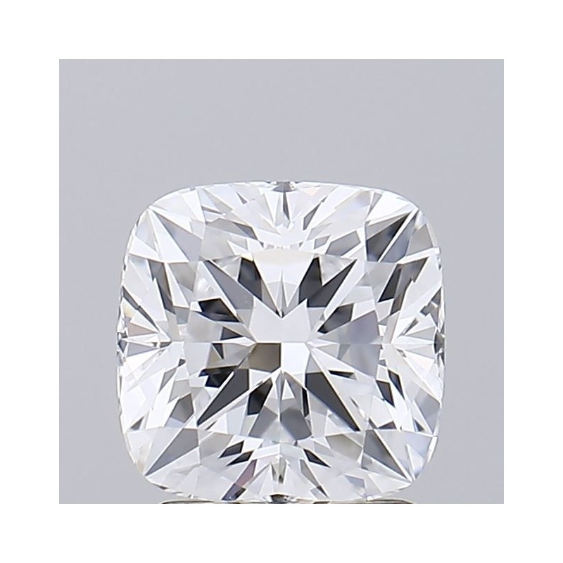 Diament laboratoryjny bezbarwny szlif poduszkowy brylantowy, 1.65ct, VVS2, D, IGI LG654487599
