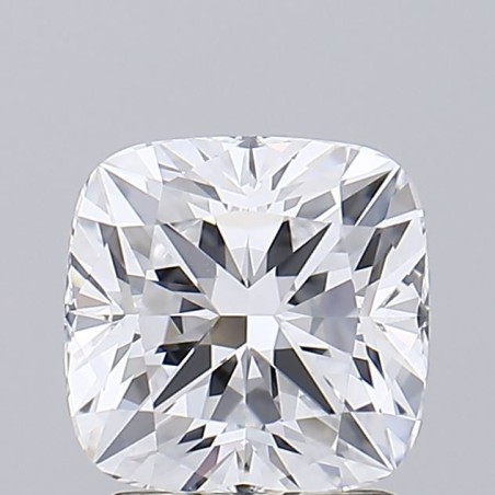 Diament laboratoryjny bezbarwny szlif poduszkowy brylantowy, 1.65ct, VVS2, D, IGI LG654487599
