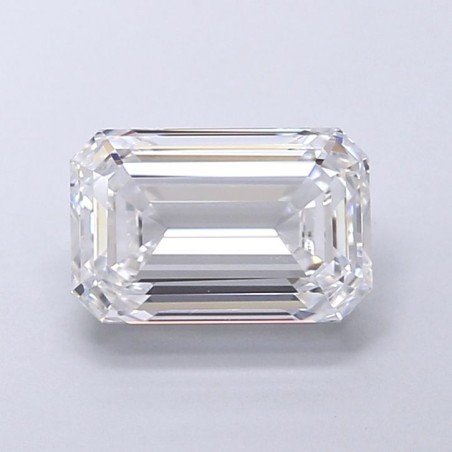 Diament laboratoryjny bezbarwny szlif szmaragdowy, 2.55ct, IF, E, IGI LG723522588
