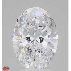 Diament laboratoryjny bezbarwny szlif owalny, 2ct, VVS2, D, IGI LG741554297
