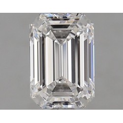 Diament laboratoryjny bezbarwny szlif szmaragdowy, 1.5ct, VVS2, D, GIA 7533545778