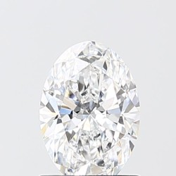 Diament laboratoryjny bezbarwny szlif owalny, 1.1ct, VVS2, D, IGI LG744520472